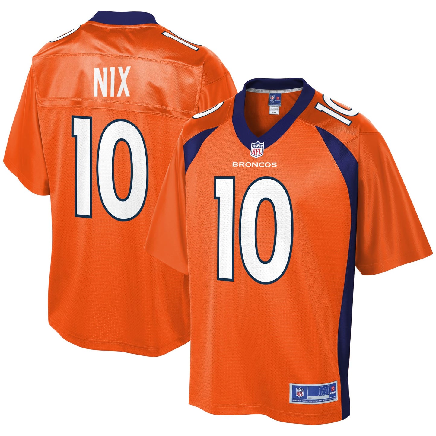 Mens Bo Nix Denver Broncos Orange Pro Line Jersey