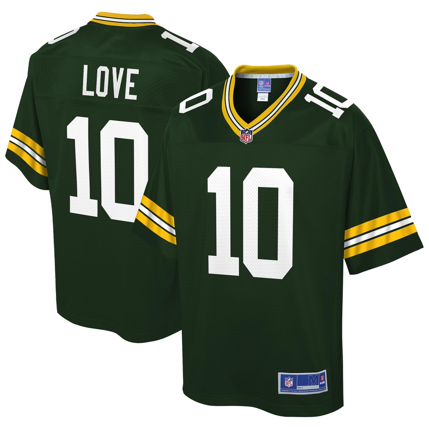 NFL PRO LINE Mens Jordan Love Green Green Bay Packers Team Player Jersey