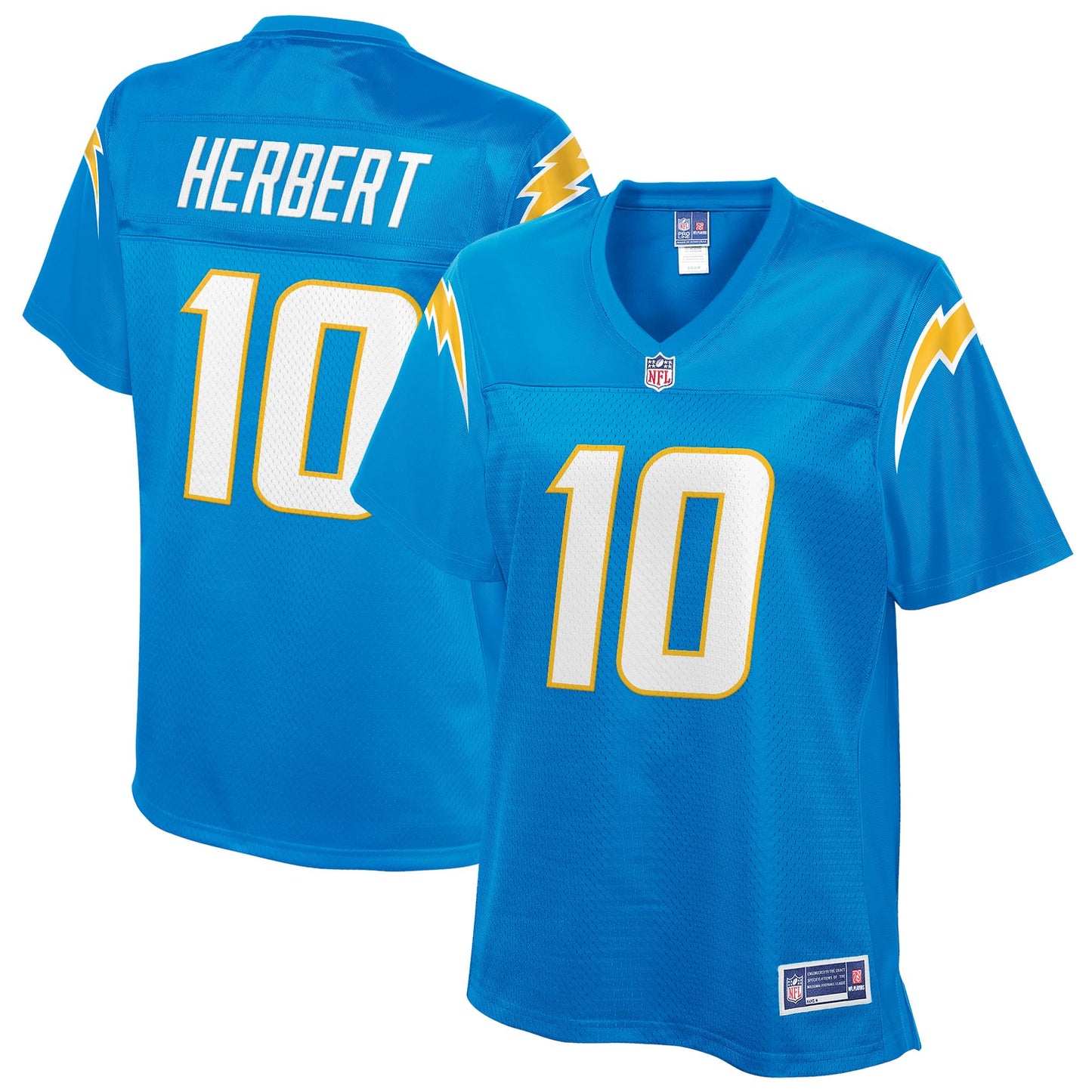 NFL PRO LINE Womens Justin Herbert Powder Blue Los Angeles Chargers Team Player Jersey