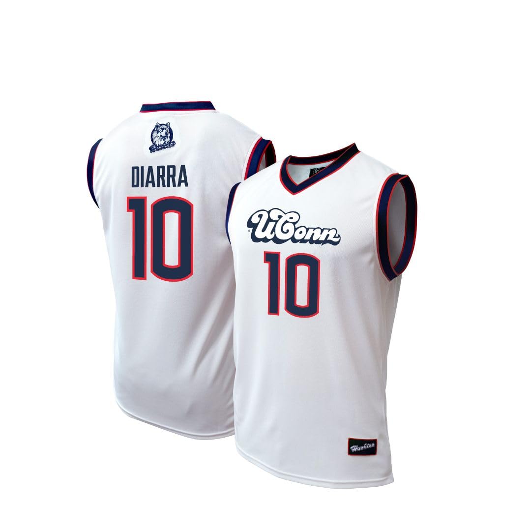 Genuine Collective Hassan Diarra Connecticut Huskies Basketball Jersey White